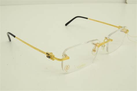 cheap cartier glasses - used cartier rimless glasses.